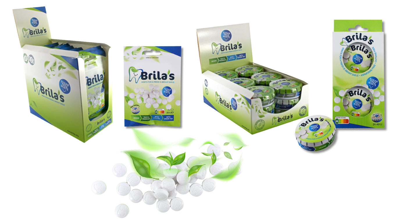 Design du packaging et des displays pour la marque Brila's